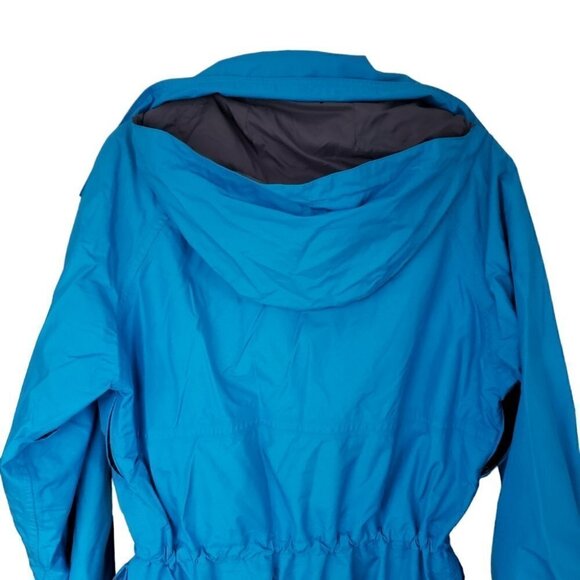 Vintage JanSport 80s 90s blue ski hiking rain windbreaker nylon jacket - Picture 5 of 14